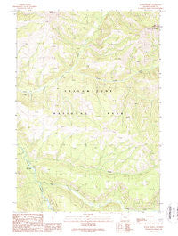 Wahb Springs Wyoming Historical topographic map, 1:24000 scale, 7.5 X 7.5 Minute, Year 1989