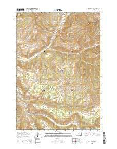 Wahb Springs Wyoming Current topographic map, 1:24000 scale, 7.5 X 7.5 Minute, Year 2015