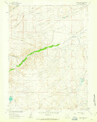 Walck Ranch Wyoming Historical topographic map, 1:24000 scale, 7.5 X 7.5 Minute, Year 1961