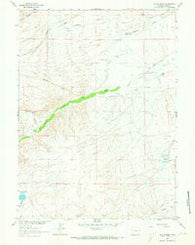 Walck Ranch Wyoming Historical topographic map, 1:24000 scale, 7.5 X 7.5 Minute, Year 1961