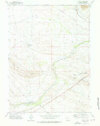 Walcott Wyoming Historical topographic map, 1:24000 scale, 7.5 X 7.5 Minute, Year 1971
