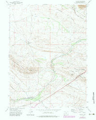 Walcott Wyoming Historical topographic map, 1:24000 scale, 7.5 X 7.5 Minute, Year 1971