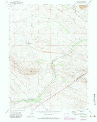 Walcott Wyoming Historical topographic map, 1:24000 scale, 7.5 X 7.5 Minute, Year 1971