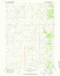 Walker Creek School Wyoming Historical topographic map, 1:24000 scale, 7.5 X 7.5 Minute, Year 1970