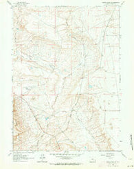 Walker Draw NW Wyoming Historical topographic map, 1:24000 scale, 7.5 X 7.5 Minute, Year 1961