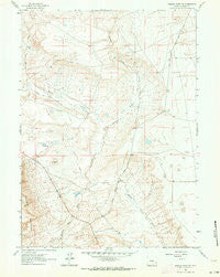Walker Draw NW Wyoming Historical topographic map, 1:24000 scale, 7.5 X 7.5 Minute, Year 1961