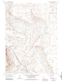 Walker Draw NW Wyoming Historical topographic map, 1:24000 scale, 7.5 X 7.5 Minute, Year 1961