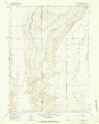 Walker Draw SE Wyoming Historical topographic map, 1:24000 scale, 7.5 X 7.5 Minute, Year 1961