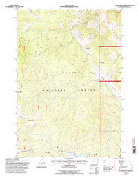 Walker Mountain Wyoming Historical topographic map, 1:24000 scale, 7.5 X 7.5 Minute, Year 1993