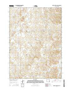 Walker Creek School Wyoming Current topographic map, 1:24000 scale, 7.5 X 7.5 Minute, Year 2015