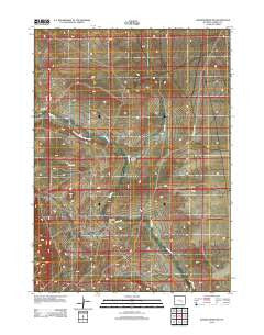 Walker Draw NW Wyoming Historical topographic map, 1:24000 scale, 7.5 X 7.5 Minute, Year 2012