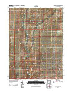 Walker Draw SE Wyoming Historical topographic map, 1:24000 scale, 7.5 X 7.5 Minute, Year 2012