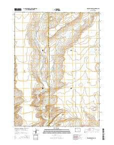 Walker Draw SE Wyoming Current topographic map, 1:24000 scale, 7.5 X 7.5 Minute, Year 2015