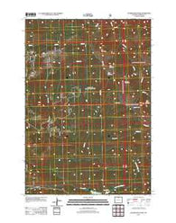 Walker Mountain Wyoming Historical topographic map, 1:24000 scale, 7.5 X 7.5 Minute, Year 2012