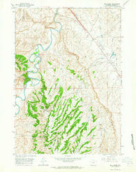 Wall Creek Wyoming Historical topographic map, 1:24000 scale, 7.5 X 7.5 Minute, Year 1961