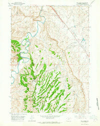 Wall Creek Wyoming Historical topographic map, 1:24000 scale, 7.5 X 7.5 Minute, Year 1961