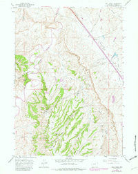 Wall Creek Wyoming Historical topographic map, 1:24000 scale, 7.5 X 7.5 Minute, Year 1961