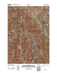 Wall Creek Wyoming Historical topographic map, 1:24000 scale, 7.5 X 7.5 Minute, Year 2012