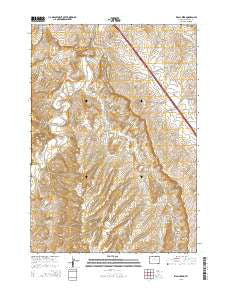 Wall Creek Wyoming Current topographic map, 1:24000 scale, 7.5 X 7.5 Minute, Year 2015