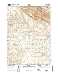 Waltman Wyoming Current topographic map, 1:24000 scale, 7.5 X 7.5 Minute, Year 2015
