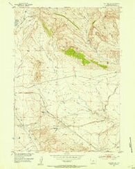 Waltman NW Wyoming Historical topographic map, 1:24000 scale, 7.5 X 7.5 Minute, Year 1952