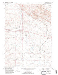 Waltman Wyoming Historical topographic map, 1:24000 scale, 7.5 X 7.5 Minute, Year 1952