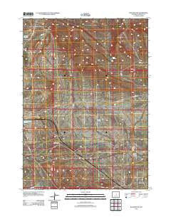 Waltman NW Wyoming Historical topographic map, 1:24000 scale, 7.5 X 7.5 Minute, Year 2012