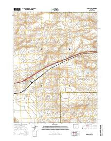 Wamsutter Wyoming Current topographic map, 1:24000 scale, 7.5 X 7.5 Minute, Year 2015