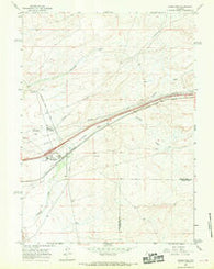 Wamsutter Wyoming Historical topographic map, 1:24000 scale, 7.5 X 7.5 Minute, Year 1966