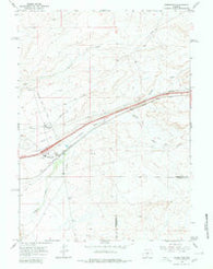 Wamsutter Wyoming Historical topographic map, 1:24000 scale, 7.5 X 7.5 Minute, Year 1966