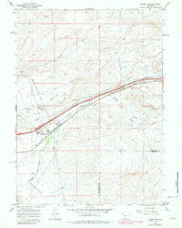 Wamsutter Wyoming Historical topographic map, 1:24000 scale, 7.5 X 7.5 Minute, Year 1966