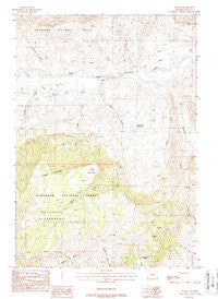 Wapiti Wyoming Historical topographic map, 1:24000 scale, 7.5 X 7.5 Minute, Year 1988