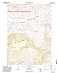Wapiti Wyoming Historical topographic map, 1:24000 scale, 7.5 X 7.5 Minute, Year 1991