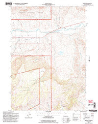 Wapiti Wyoming Historical topographic map, 1:24000 scale, 7.5 X 7.5 Minute, Year 1991
