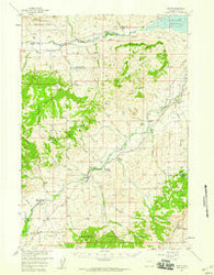 Wapiti Wyoming Historical topographic map, 1:62500 scale, 15 X 15 Minute, Year 1957