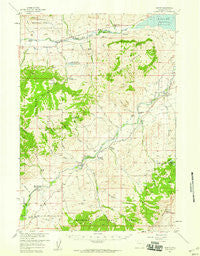 Wapiti Wyoming Historical topographic map, 1:62500 scale, 15 X 15 Minute, Year 1957