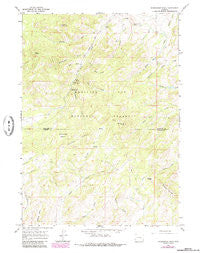 Warbonnet Peak Wyoming Historical topographic map, 1:24000 scale, 7.5 X 7.5 Minute, Year 1964