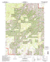 Warbonnet Peak Wyoming Historical topographic map, 1:24000 scale, 7.5 X 7.5 Minute, Year 1992