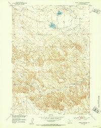 Wardel Reservoir Wyoming Historical topographic map, 1:24000 scale, 7.5 X 7.5 Minute, Year 1951