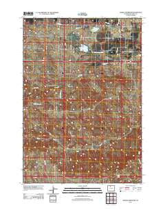 Wardel Reservoir Wyoming Historical topographic map, 1:24000 scale, 7.5 X 7.5 Minute, Year 2012