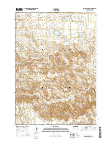 Wardel Reservoir Wyoming Current topographic map, 1:24000 scale, 7.5 X 7.5 Minute, Year 2015