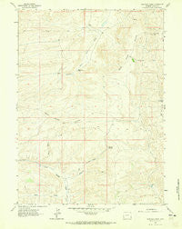 Warfield Creek Wyoming Historical topographic map, 1:24000 scale, 7.5 X 7.5 Minute, Year 1962