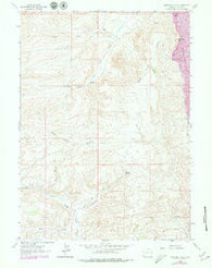 Warfield Creek Wyoming Historical topographic map, 1:24000 scale, 7.5 X 7.5 Minute, Year 1962