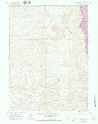 Warfield Creek Wyoming Historical topographic map, 1:24000 scale, 7.5 X 7.5 Minute, Year 1962