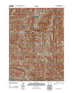 Warfield Creek Wyoming Historical topographic map, 1:24000 scale, 7.5 X 7.5 Minute, Year 2012