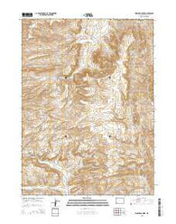 Warfield Creek Wyoming Current topographic map, 1:24000 scale, 7.5 X 7.5 Minute, Year 2015