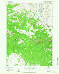 Warm Spring Mountain Wyoming Historical topographic map, 1:24000 scale, 7.5 X 7.5 Minute, Year 1956