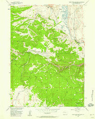 Warm Spring Mountain Wyoming Historical topographic map, 1:24000 scale, 7.5 X 7.5 Minute, Year 1956