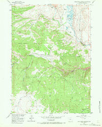 Warm Spring Mountain Wyoming Historical topographic map, 1:24000 scale, 7.5 X 7.5 Minute, Year 1956