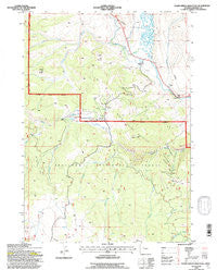 Warm Spring Mountain Wyoming Historical topographic map, 1:24000 scale, 7.5 X 7.5 Minute, Year 1991